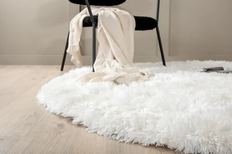Grace runder Hochflor-Teppich Ø 200 cm, im Wohnraum, Ansicht 4