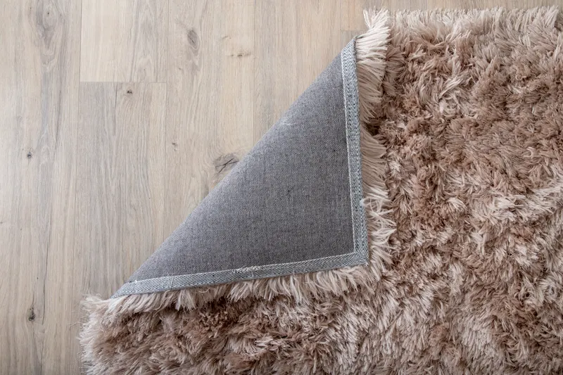 Grace Hochflor-Teppich mit Glanz in 300 × 200 cm, Beige, im Wohnraum, Ansicht 6