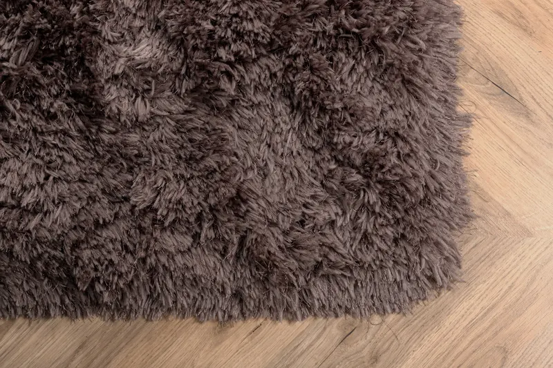 Grace Hochflor-Teppich mit Glanz in 300 × 200 cm, Braun, im Wohnraum, Ansicht 4