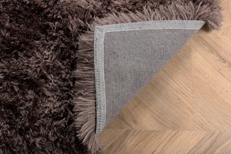 Grace Hochflor-Teppich mit Glanz in 300 × 200 cm, Braun, im Wohnraum, Ansicht 5
