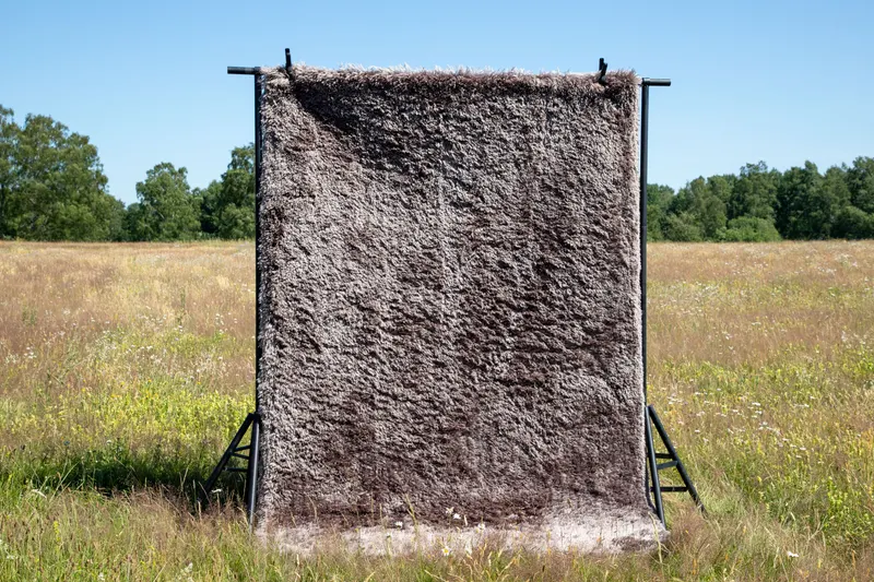 Grace Hochflor-Teppich mit Glanz in 300 × 200 cm, Braun, im Wohnraum, Ansicht 7