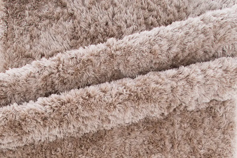 Grace Hochflor-Teppich mit Glanz in 230 × 160 cm, Beige, im Wohnraum, Ansicht 9