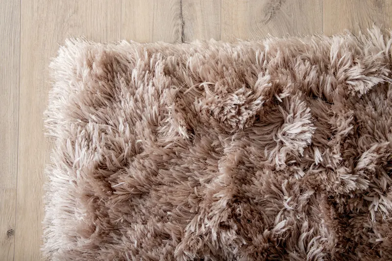 Grace Hochflor-Teppich mit Glanz in 230 × 160 cm, Beige, im Wohnraum, Ansicht 7