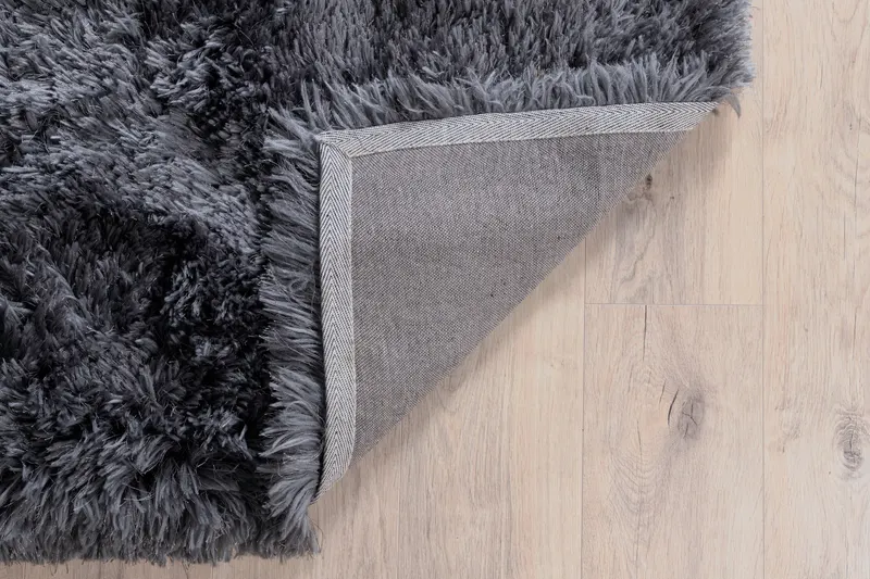 Grace Hochflor-Teppich mit Glanz in 400 × 300 cm, Grau, im Wohnraum, Ansicht 5