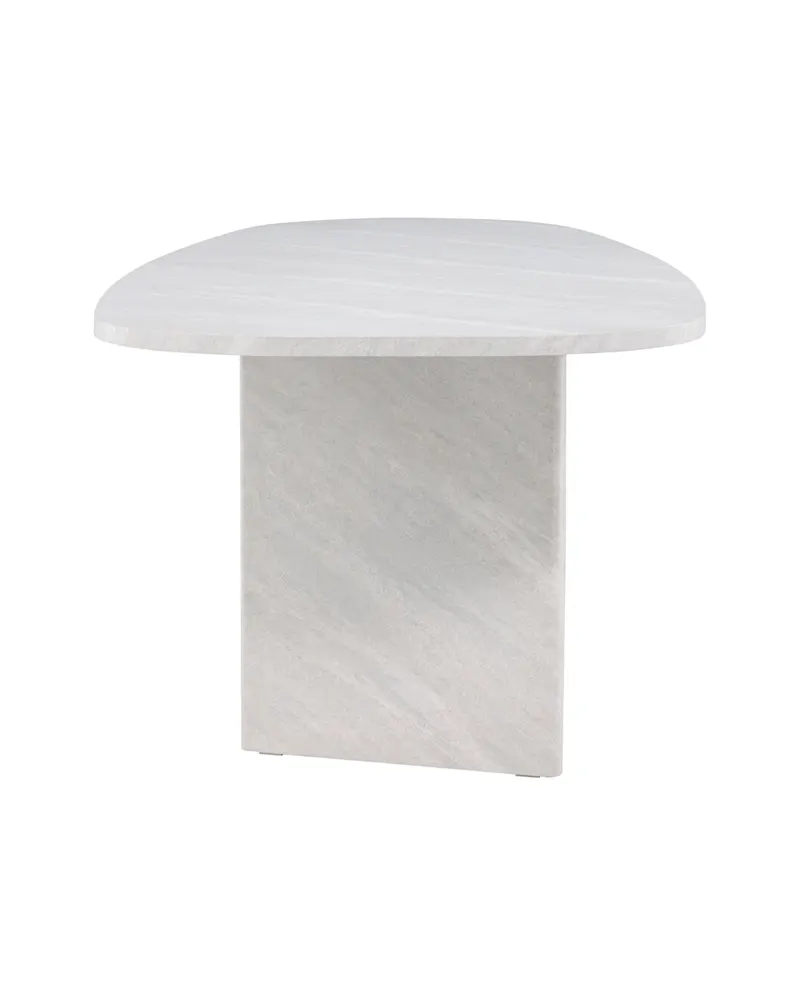 Grönvik ovaler Esstisch in 220 × 100 cm, Weiß, Ansicht 7
