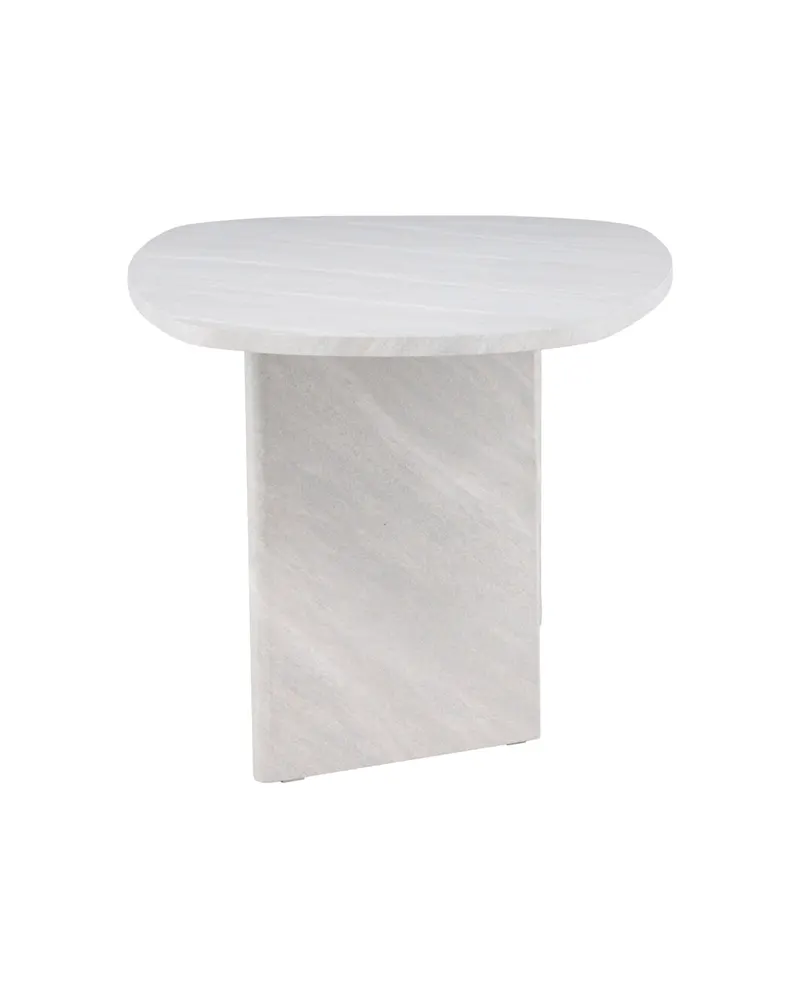 Grönvik ovaler Esstisch in 220 × 100 cm, Weiß, Ansicht 4