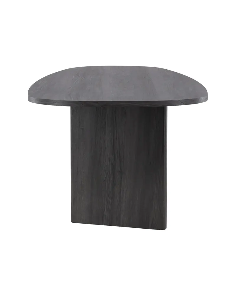 Grönvik ovaler Esstisch in 220 × 100 cm, Schwarz, Ansicht 7