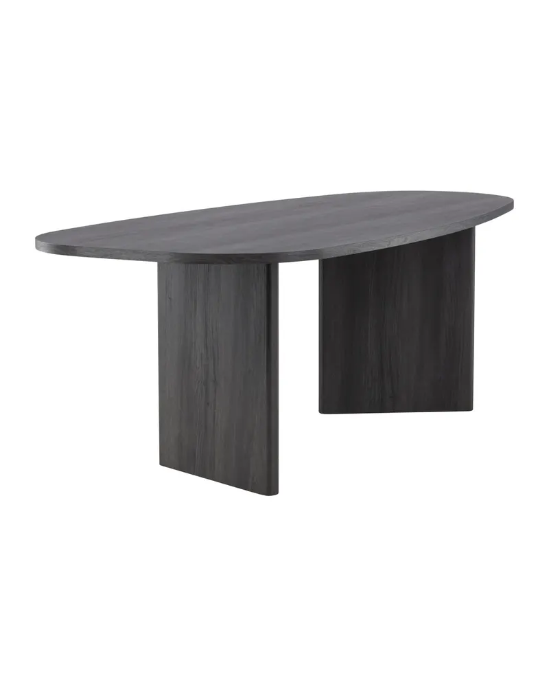 Grönvik ovaler Esstisch in 220 × 100 cm, Schwarz, Ansicht 8