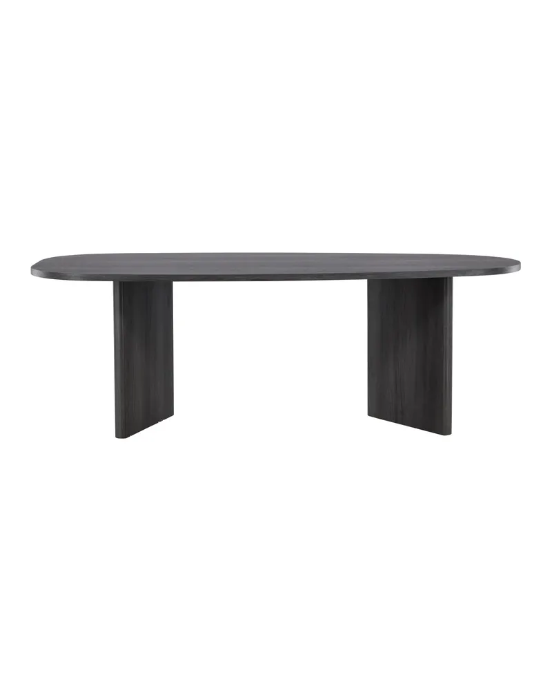 Grönvik ovaler Esstisch in 220 × 100 cm, Schwarz, Ansicht 10