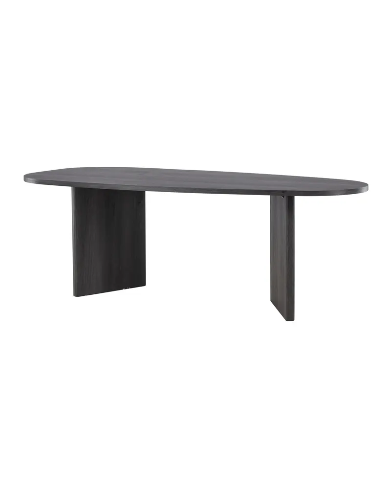 Grönvik ovaler Esstisch in 220 × 100 cm, Schwarz, Ansicht 11