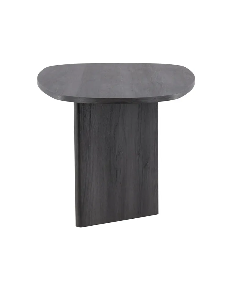 Grönvik ovaler Esstisch in 220 × 100 cm, Schwarz, Ansicht 4