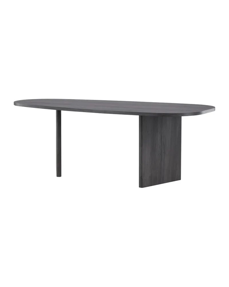 Grönvik ovaler Esstisch in 220 × 100 cm, Schwarz, Ansicht 5