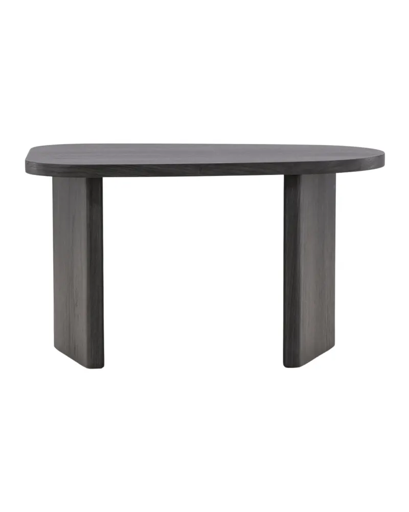 Grönvik Beistelltisch mit abgerundeter Platte und Wangenbeinen, Beige