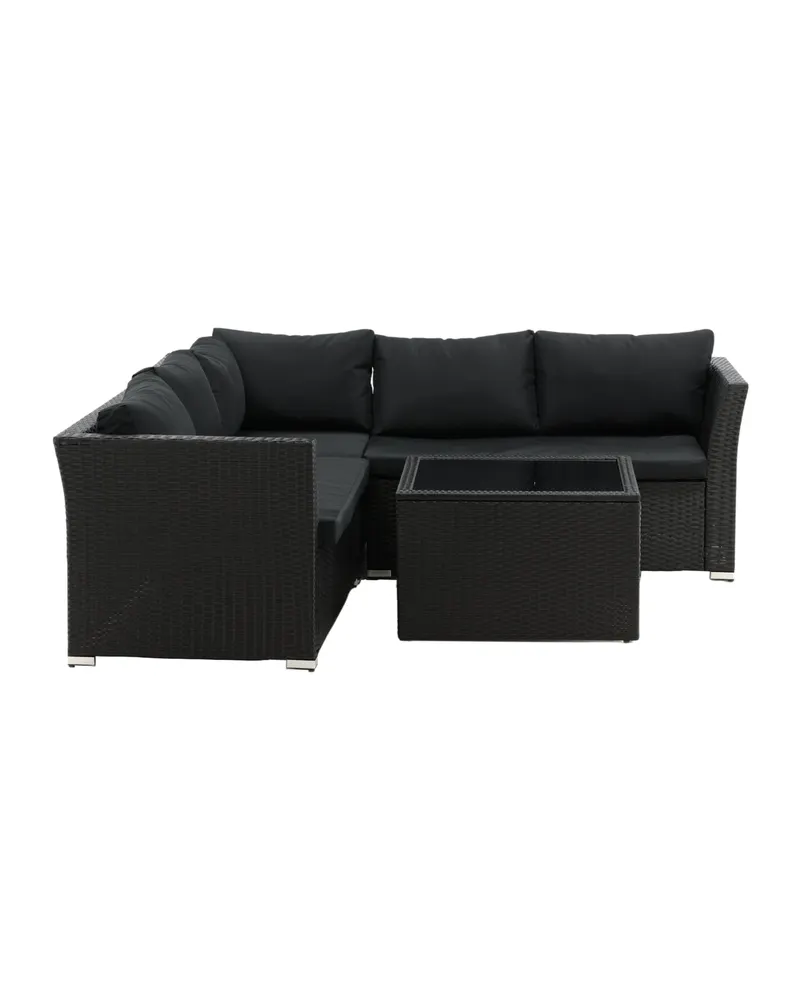 Haiti Gartenlounge aus Polyrattan mit Ecksofa, Ansicht 10