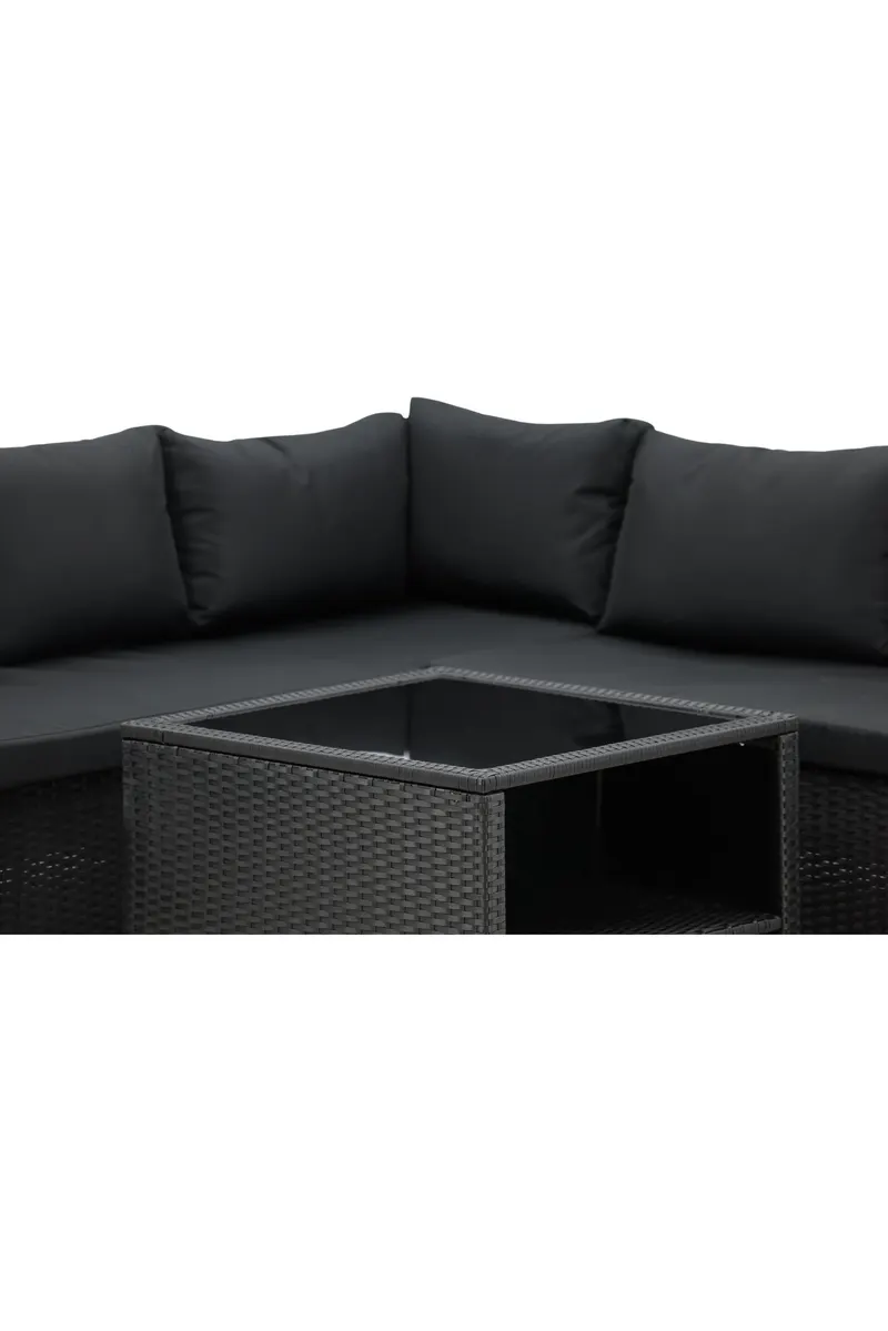 Haiti Gartenlounge aus Polyrattan mit Ecksofa, Ansicht 13