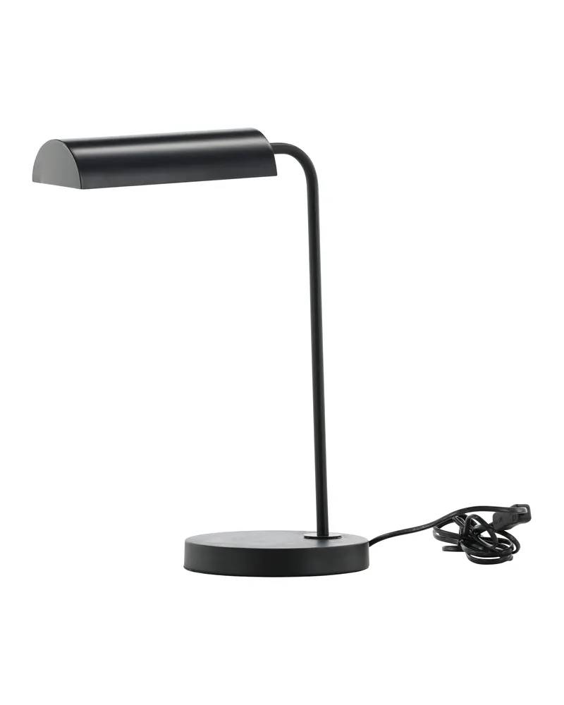 Harmonica Tischlampe aus schwarzem Stahl mit gebogenem Arm, Ansicht 8