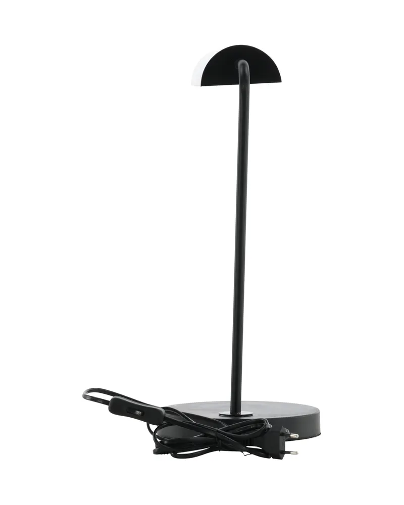 Harmonica Tischlampe aus schwarzem Stahl mit gebogenem Arm, Ansicht 12