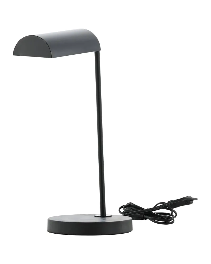 Harmonica Tischlampe aus schwarzem Stahl mit gebogenem Arm, Ansicht 7