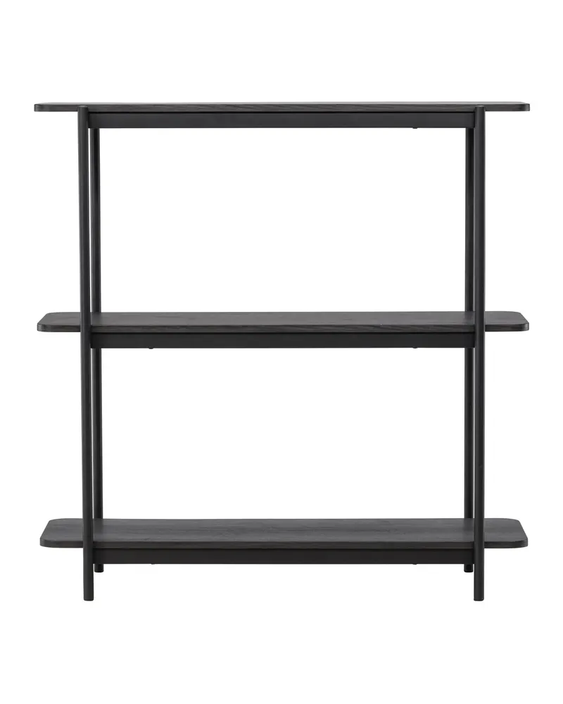 Heim Bücherregal mit Stahlgestell in 40 × 120 × 120 cm, Schwarz, Ansicht 10