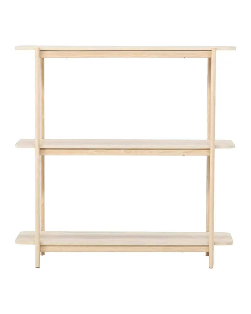 Heim Bücherregal mit Stahlgestell in 40 × 120 × 120 cm, Whitewash, Ansicht 10