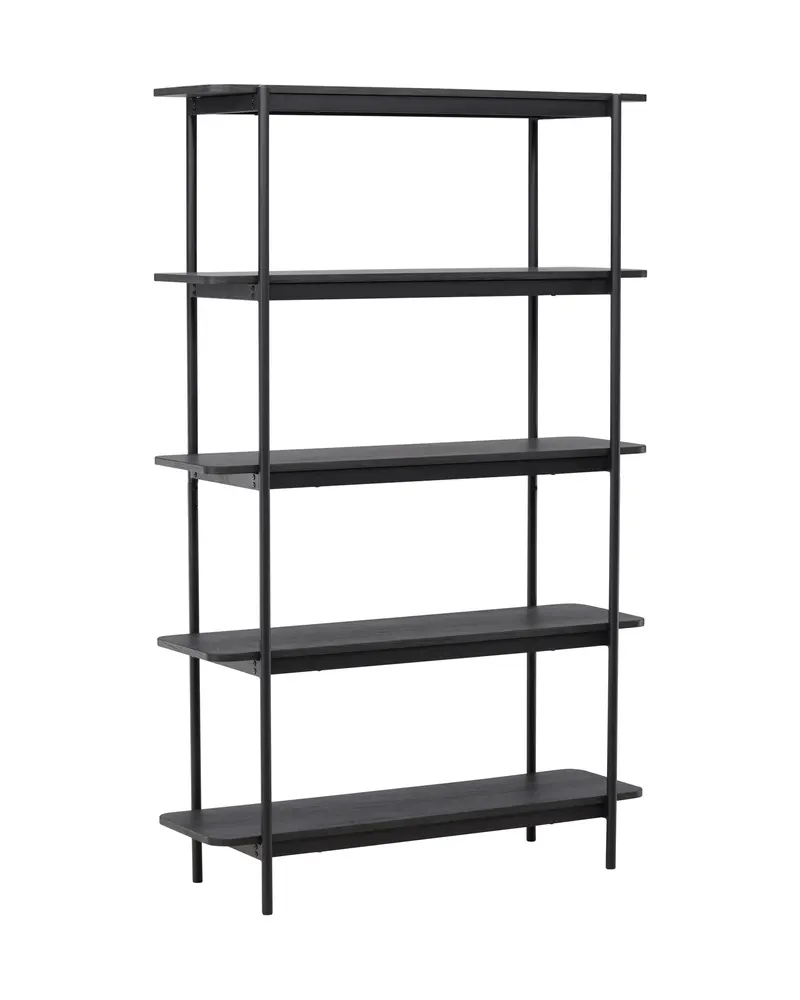 Heim Bücherregal mit Stahlgestell in 40 × 190 × 120 cm, Schwarz, Ansicht 9