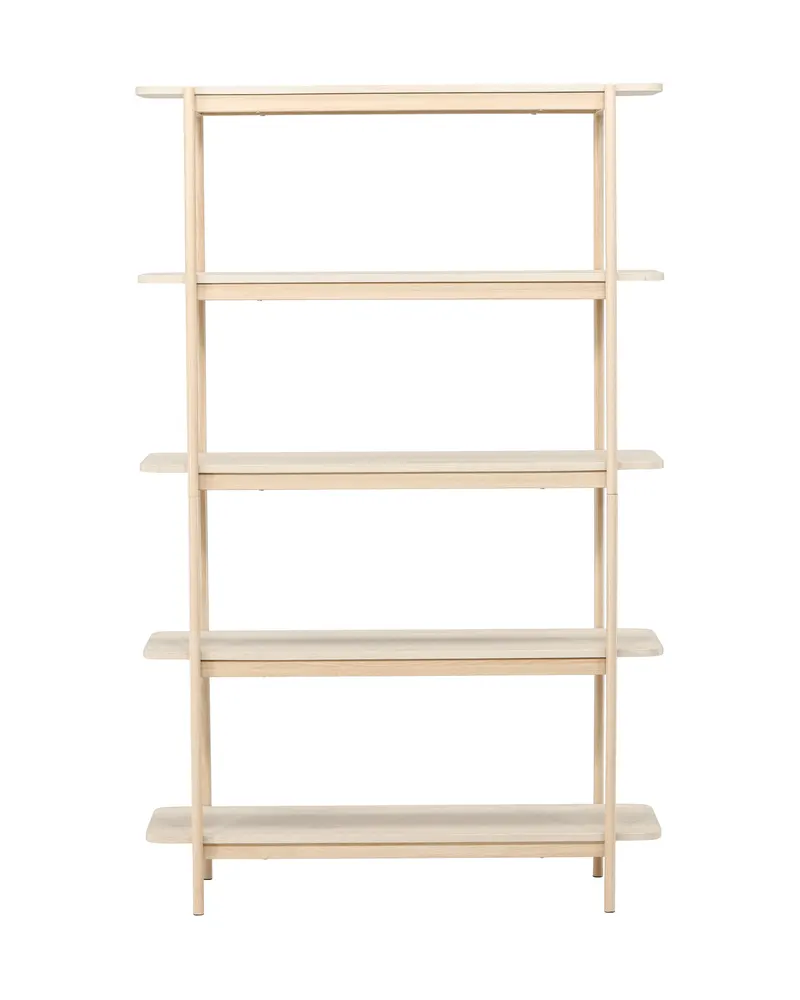 Heim Bücherregal mit Stahlgestell in 40 × 190 × 120 cm, Whitewash, Ansicht 9