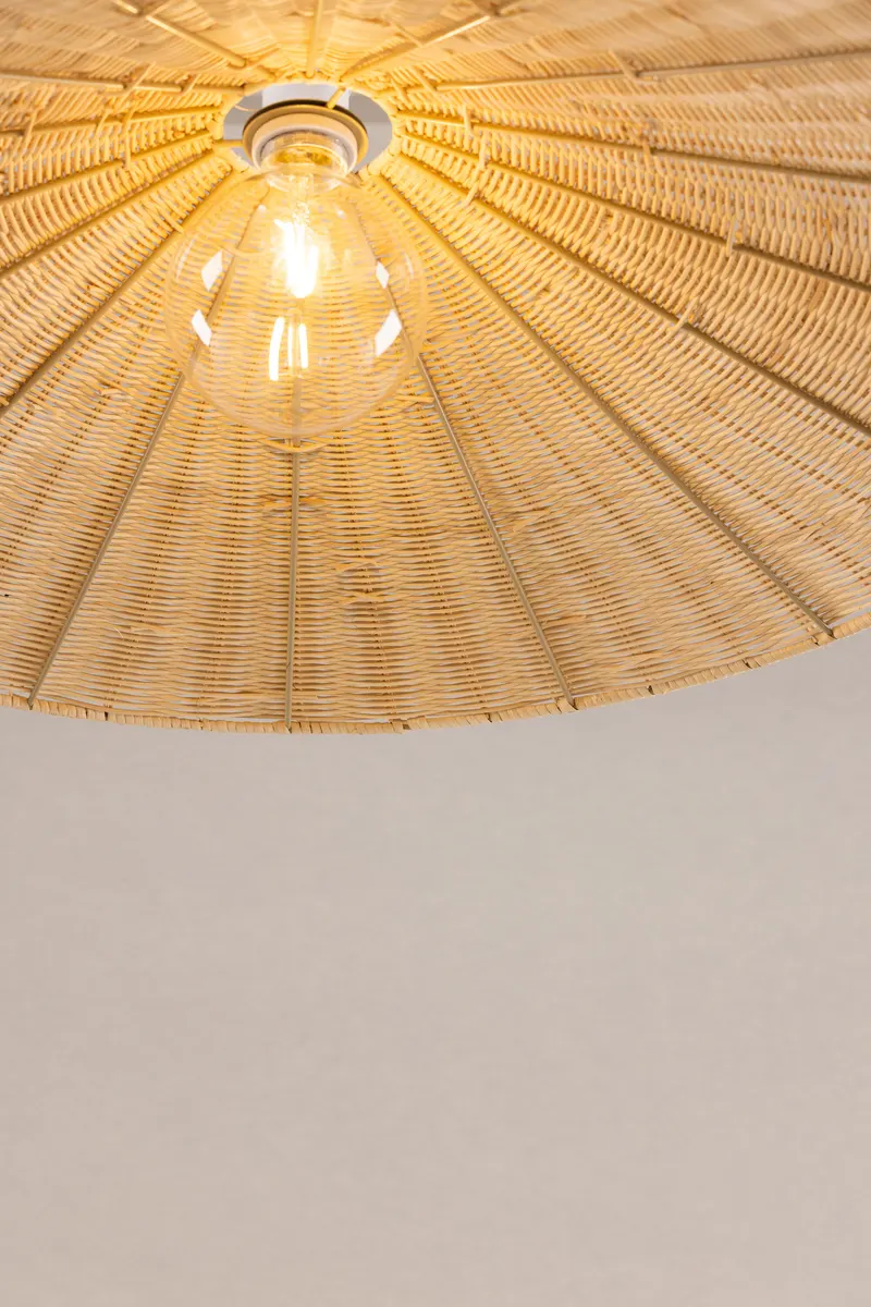 Herrestad Hängelampe aus Rattan, im Wohnraum, Ansicht 2