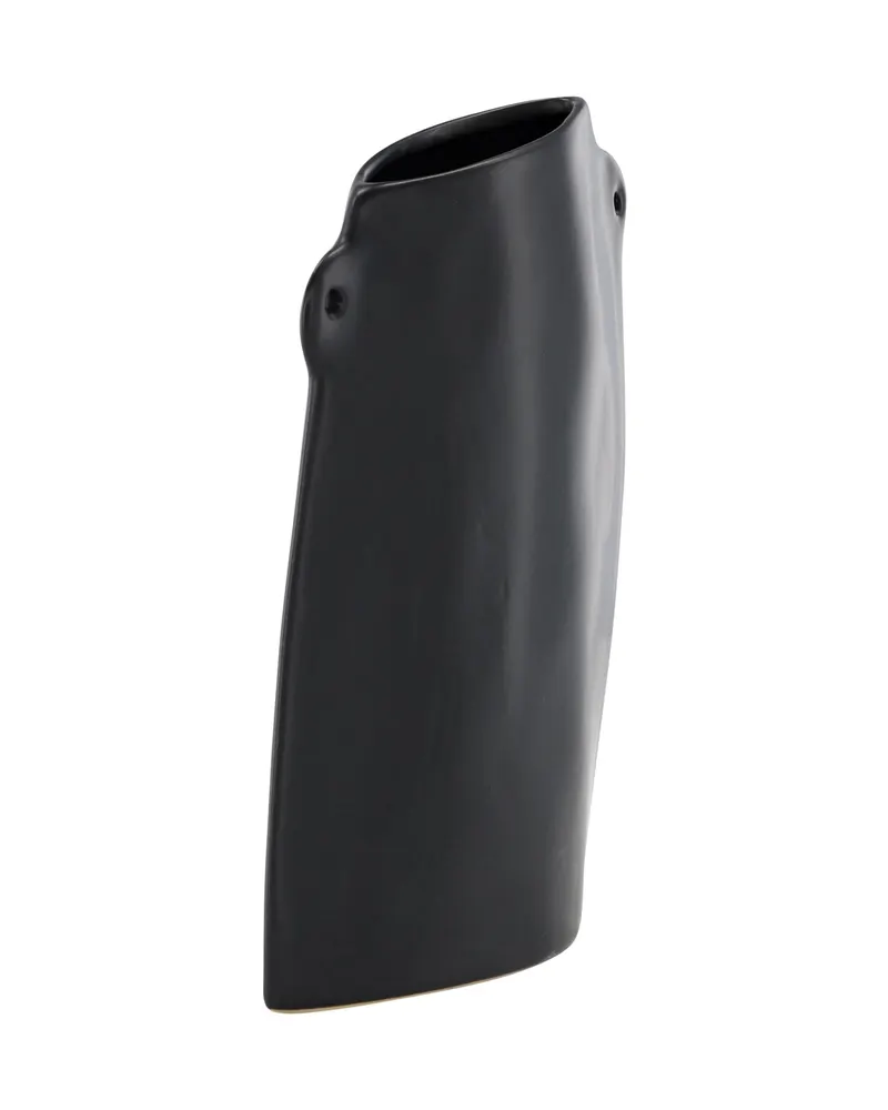 Hie flache Vase mit zwei kleinen Henkeln, Ansicht 3