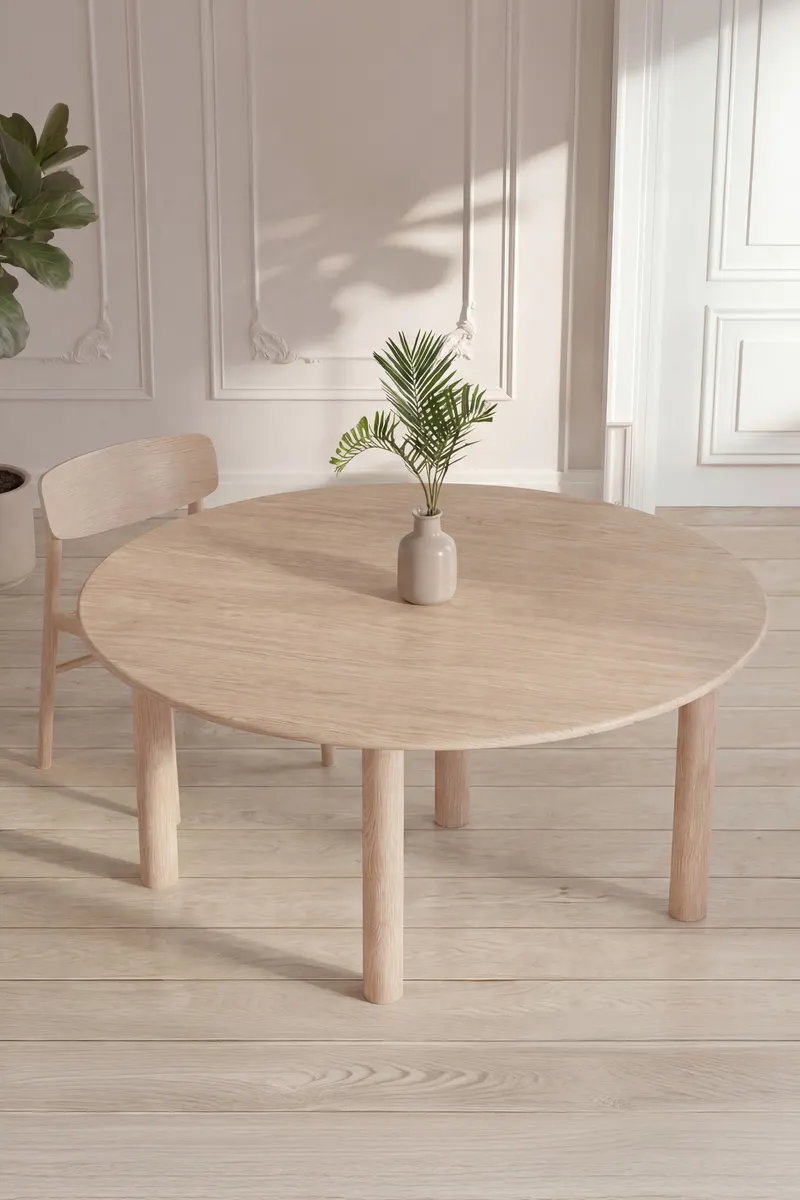 Hilo ovaler Esstisch 130 × 110 cm, im Wohnraum, Ansicht 2