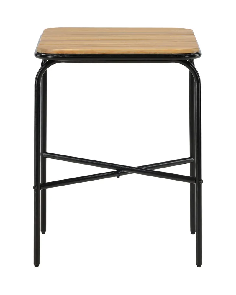 Holmbeck Balkontisch mit gerippter Akazienplatte, Ansicht 3