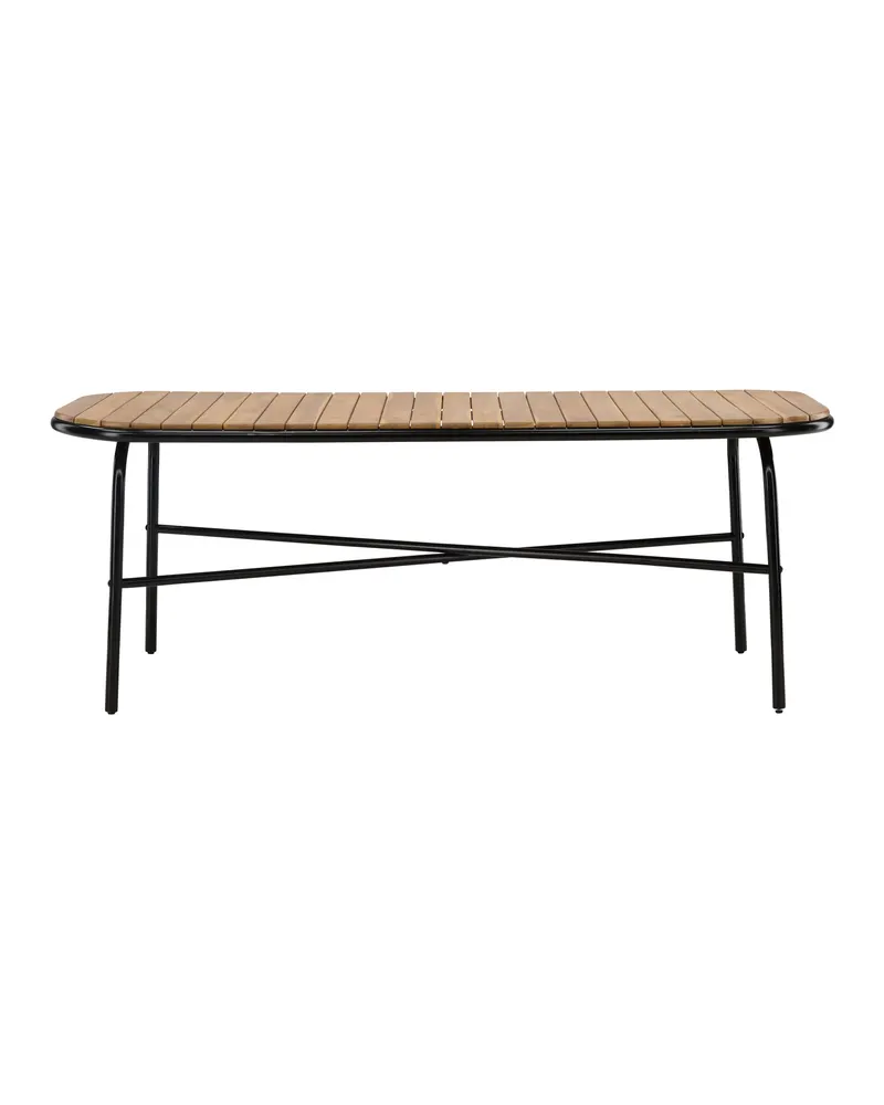 Holmbeck Gartentisch aus Akazie mit Stahlgestell, 200 × 90 cm