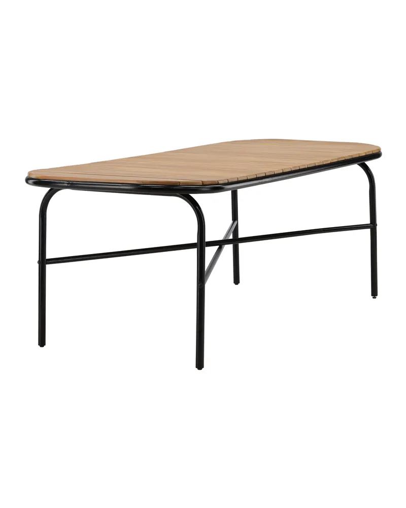 Holmbeck Gartentisch aus Akazie mit Stahlgestell, Ansicht 2