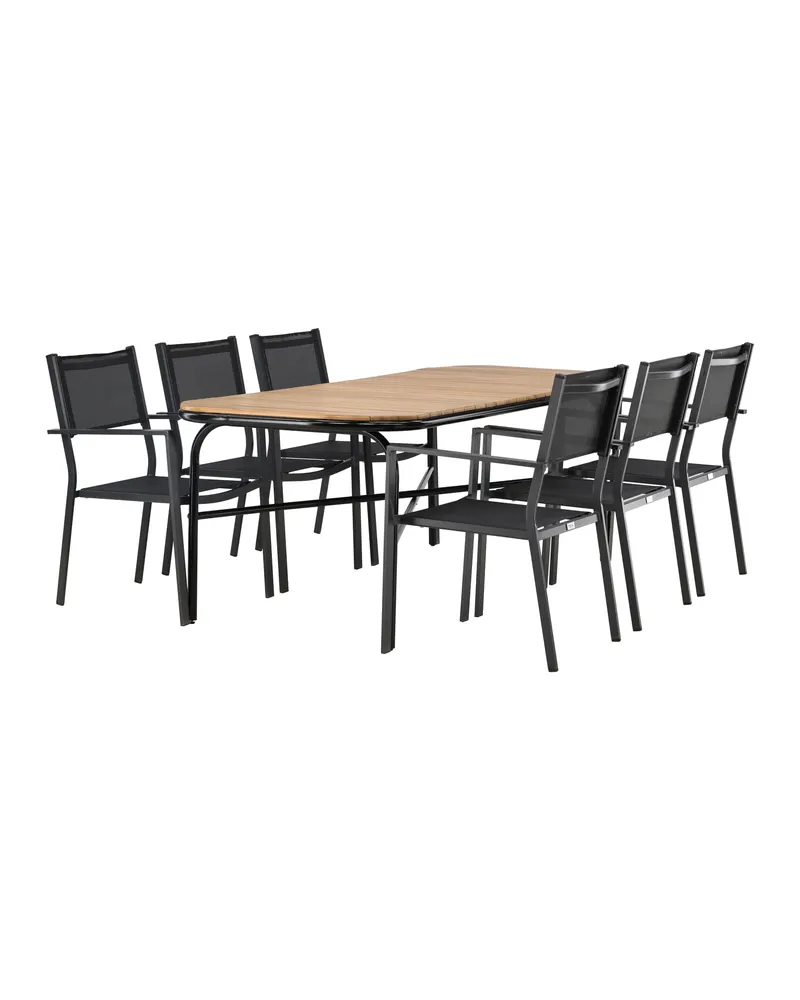 Holmbeck & Copacabana Gartenmöbel-Set mit 6 Stühlen, Ansicht 1