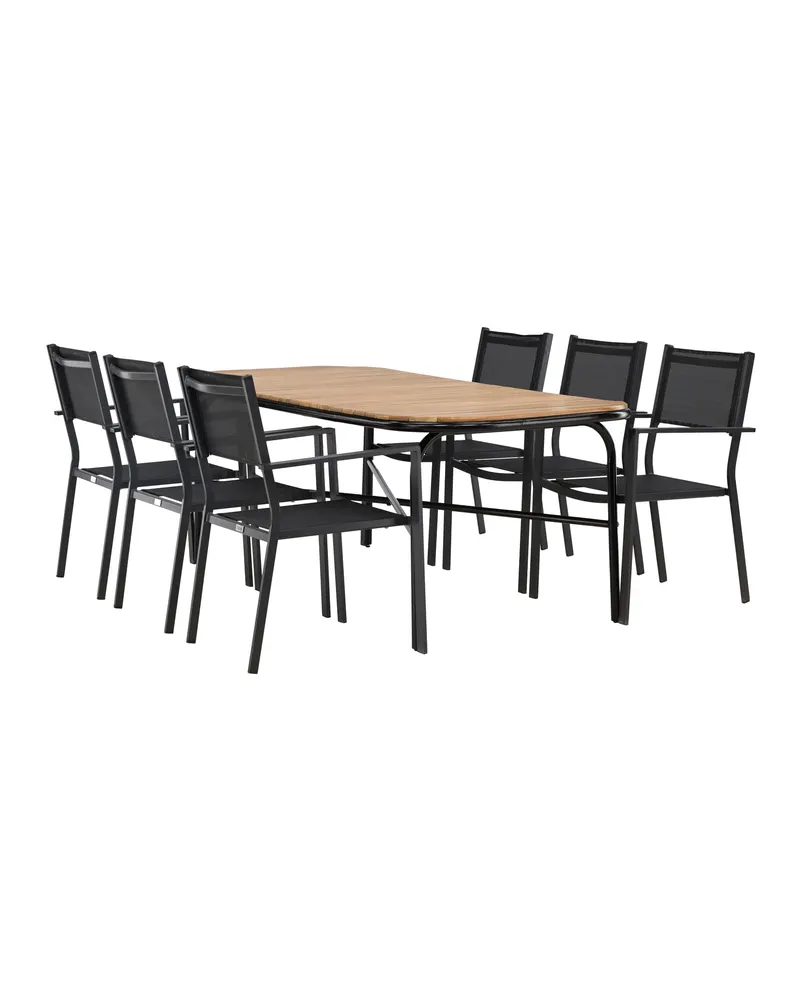 Holmbeck & Copacabana Gartenmöbel-Set mit 6 Stühlen, Ansicht 3