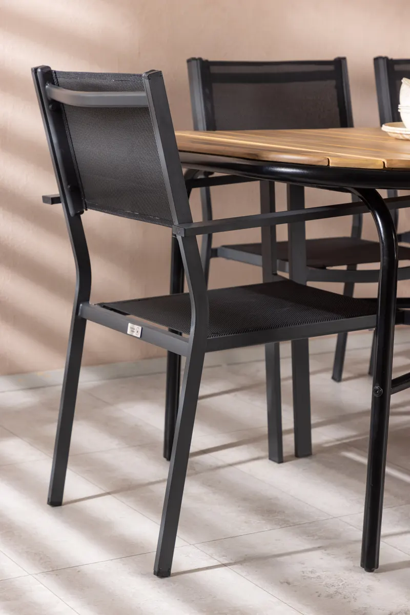 Holmbeck & Copacabana Gartenmöbel-Set mit 6 Stühlen, im Wohnraum, Ansicht 2
