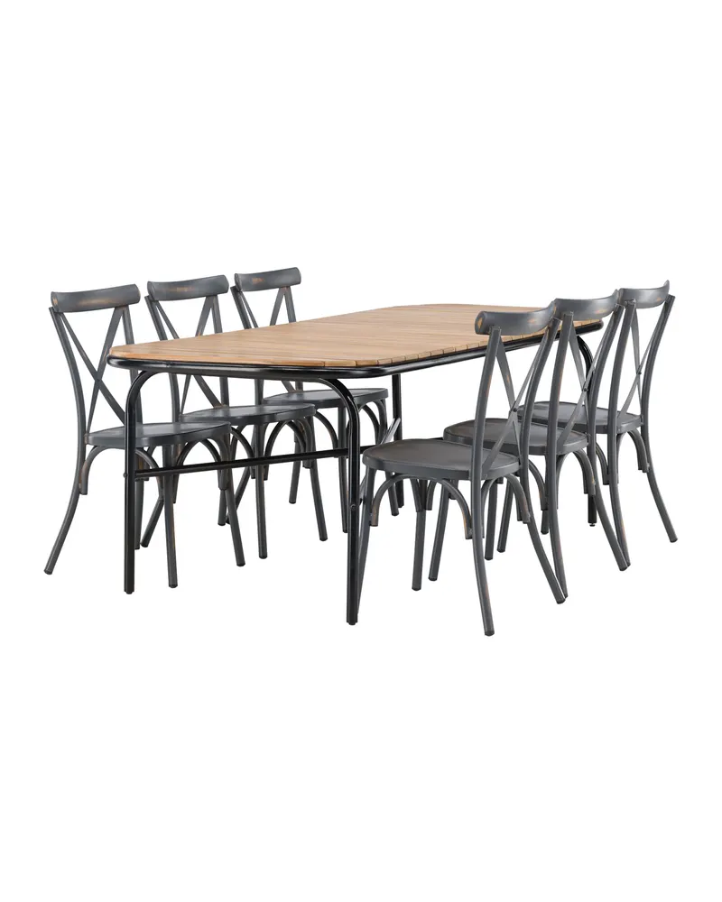 Holmbeck & Tablas Gartenmöbel-Set mit 6 Stühlen, Ansicht 7