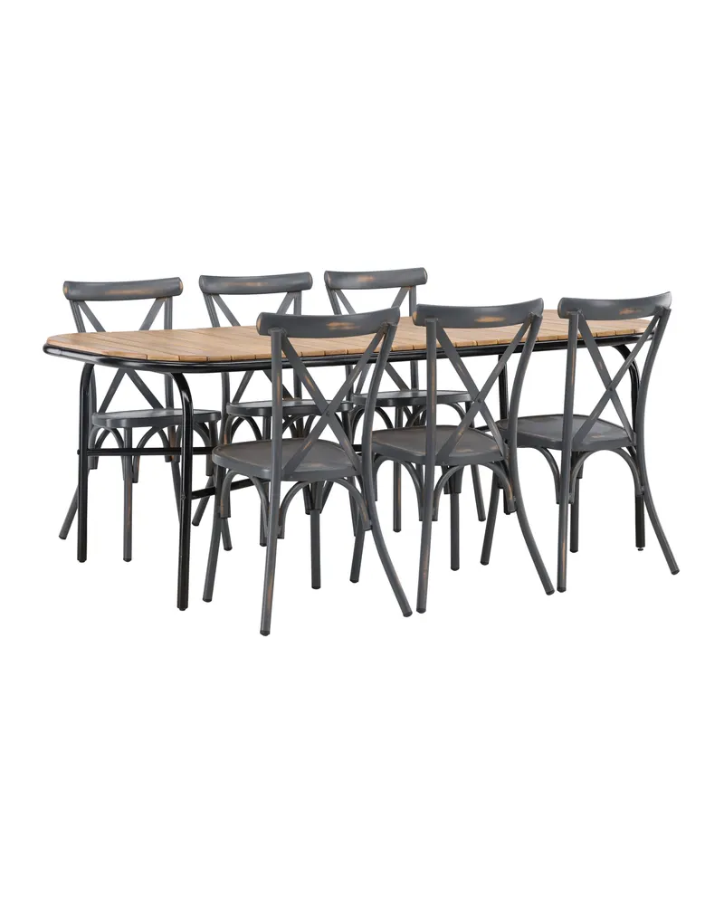 Holmbeck & Tablas Gartenmöbel-Set mit 6 Stühlen, Ansicht 8