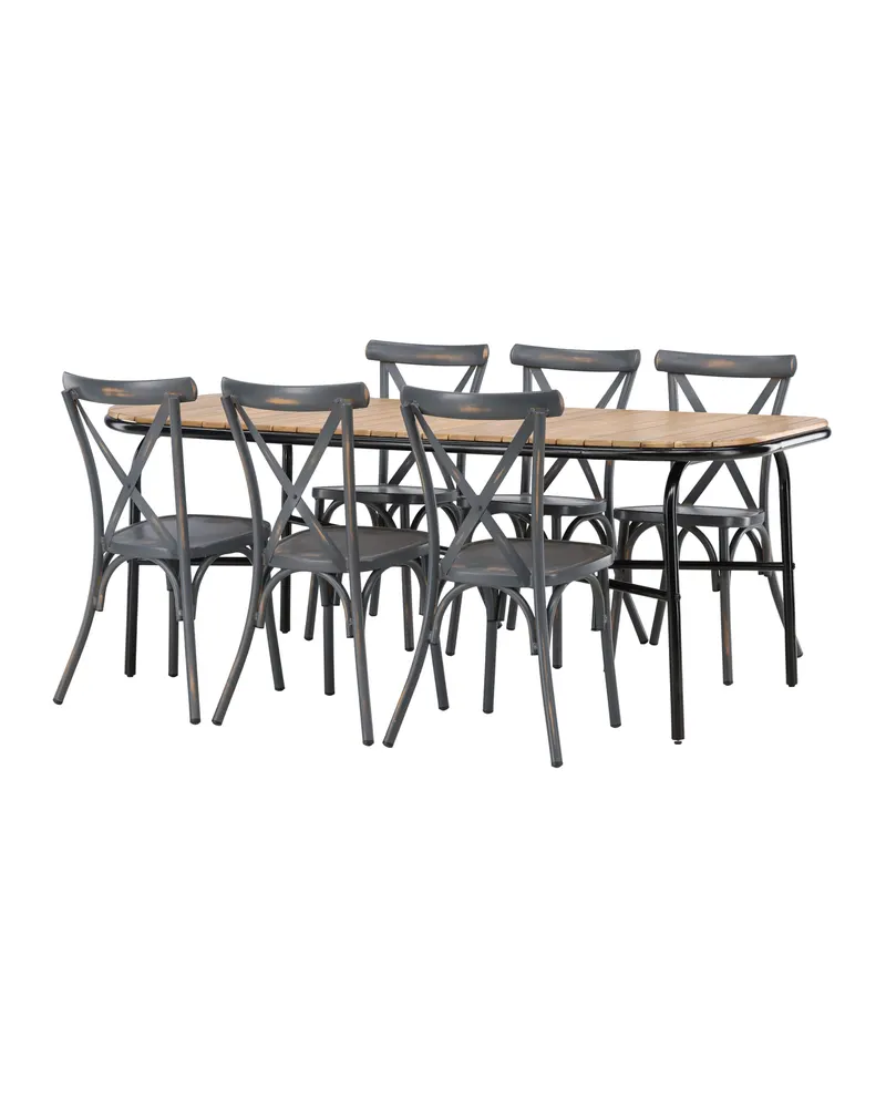 Holmbeck & Tablas Gartenmöbel-Set mit 6 Stühlen, Ansicht 10
