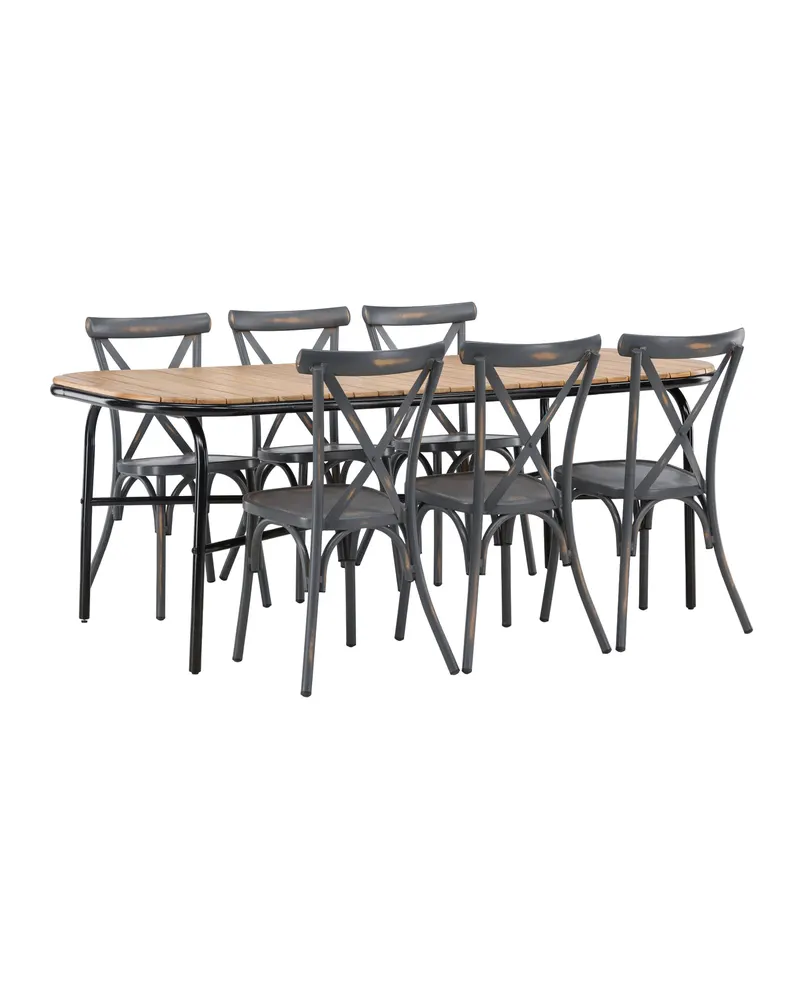 Holmbeck & Tablas Gartenmöbel-Set mit 6 Stühlen, Ansicht 12