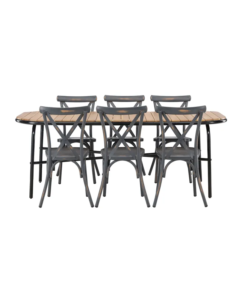 Holmbeck & Tablas Gartenmöbel-Set mit 6 Stühlen, Ansicht 3