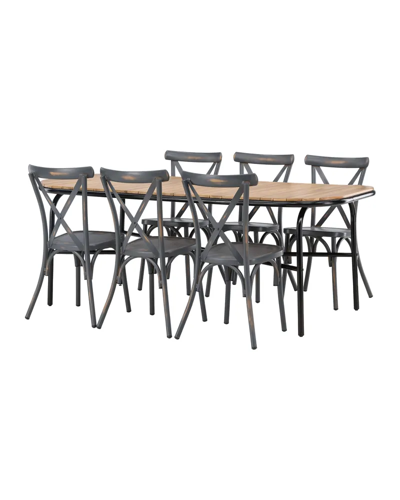 Holmbeck & Tablas Gartenmöbel-Set mit 6 Stühlen, Ansicht 4