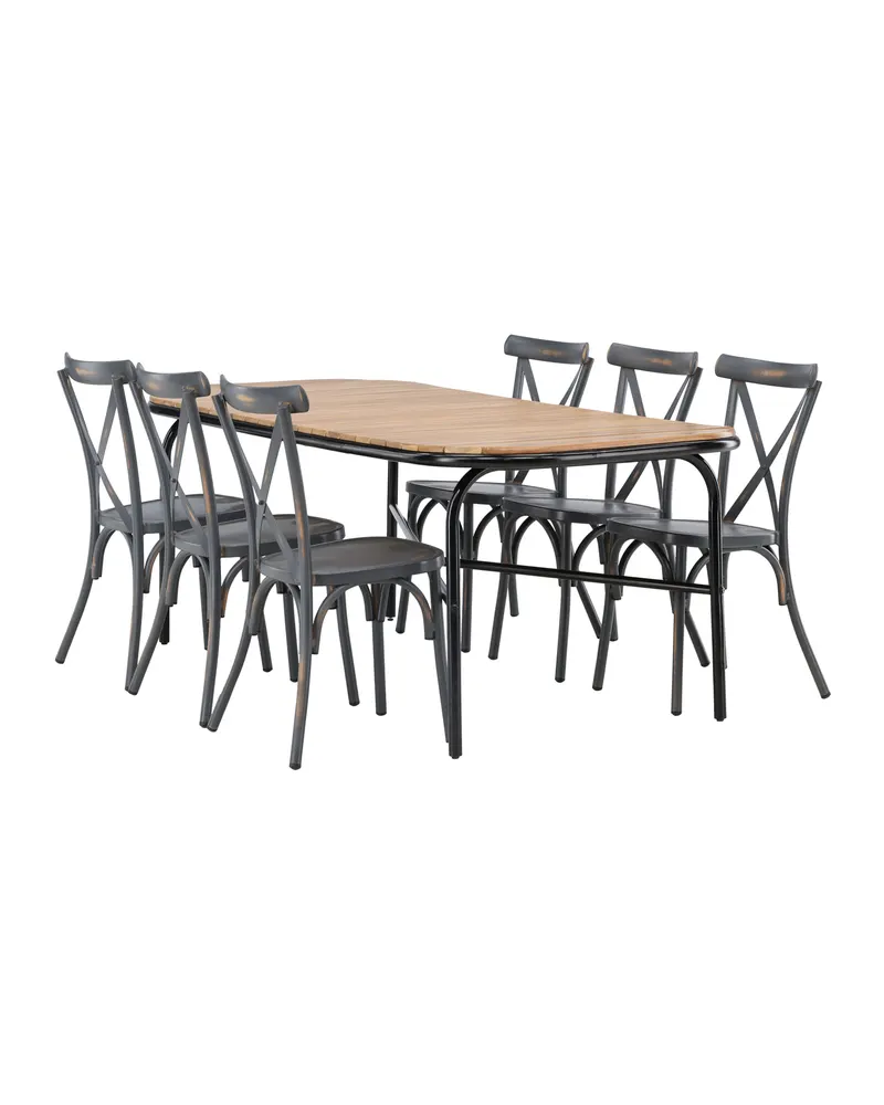Holmbeck & Tablas Gartenmöbel-Set mit 6 Stühlen, Ansicht 5