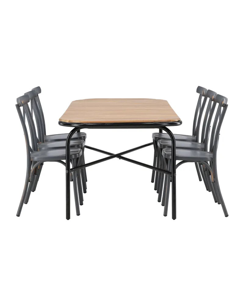 Holmbeck & Tablas Gartenmöbel-Set mit 6 Stühlen, Ansicht 6