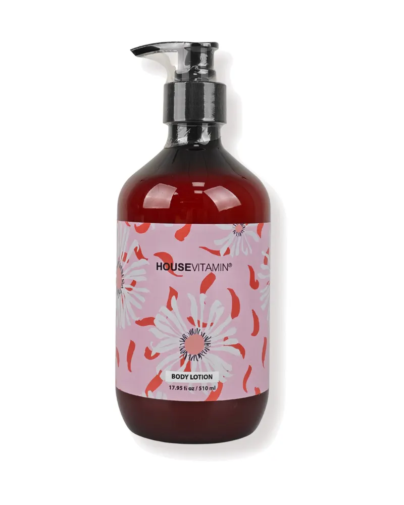 Vegane Bodylotion mit Pfingstrosenduft in Pumpflasche von Housevitamin, 510 ml, Ansicht 1