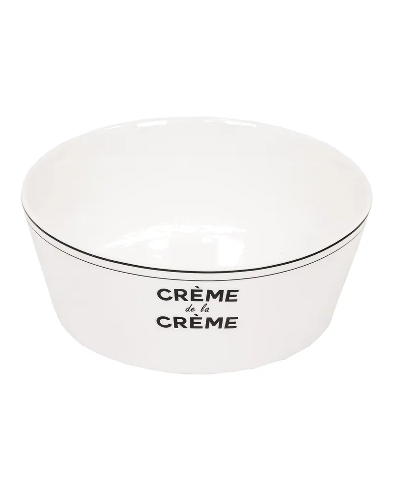 Schale Creme de la Creme aus New Bone China von Housevitamin in Schwarz und Weiß, 17,5 × 17,5 × 6,5 cm, Ansicht 1