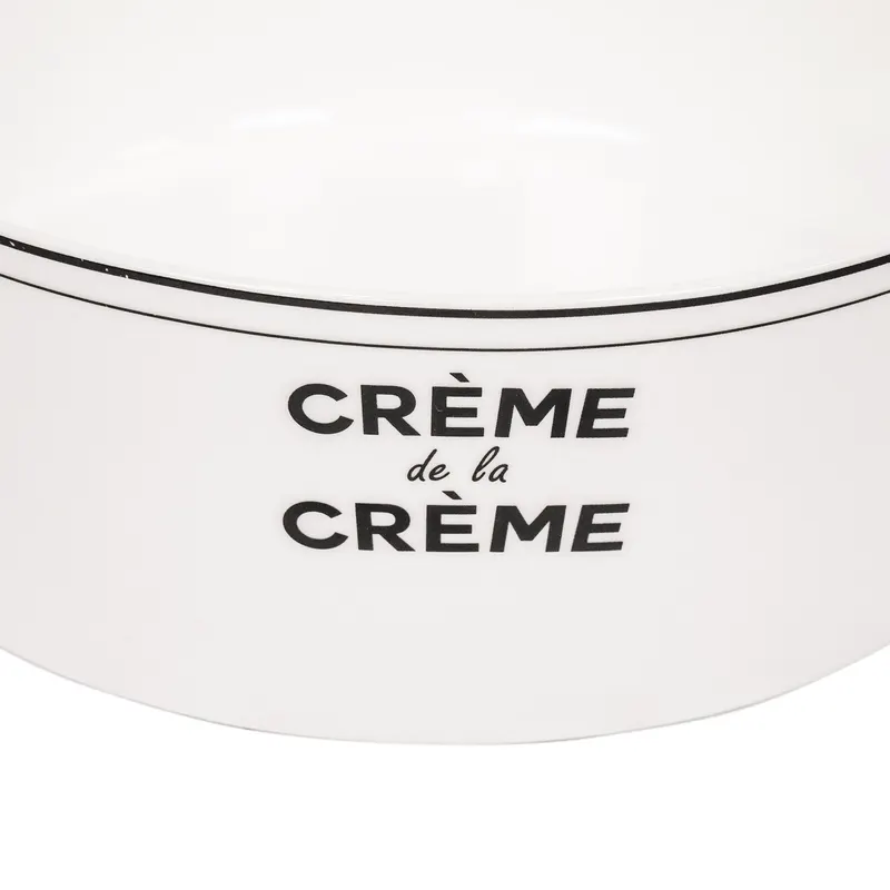 Schale Creme de la Creme aus New Bone China von Housevitamin in Schwarz und Weiß, 17,5 × 17,5 × 6,5 cm, Ansicht 2