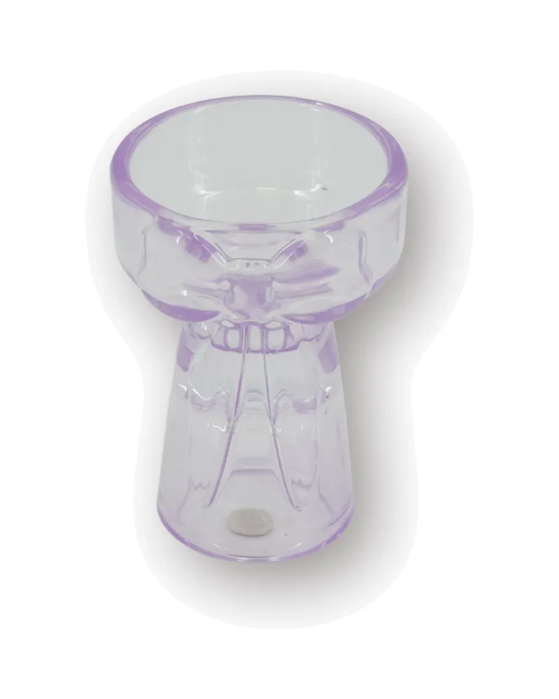 Kerzen- und Teelichthalter Bow aus farbigem Glas von Housevitamin in Flieder, 7,5 × 9,5 cm, Ansicht 1