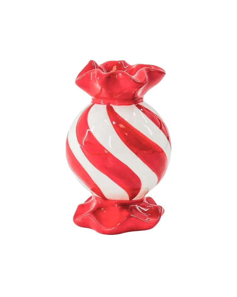 Kerzenhalter Toffee Candy aus Keramik für Tafelkerzen von Housevitamin, 8,5 × 8,5 × 13 cm, Ansicht 2