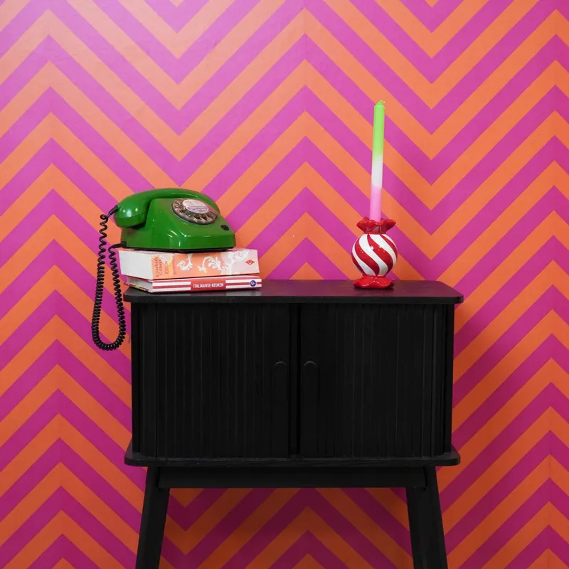 Kerzenhalter Toffee Candy aus Keramik für Tafelkerzen von Housevitamin, 8,5 × 8,5 × 13 cm, Ansicht 5