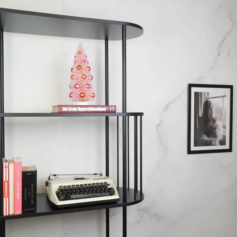 Künstlicher Weihnachtsbaum aus Sisal und Kunststoff von Housevitamin in Pink, 12 × 31 cm, Ansicht 3